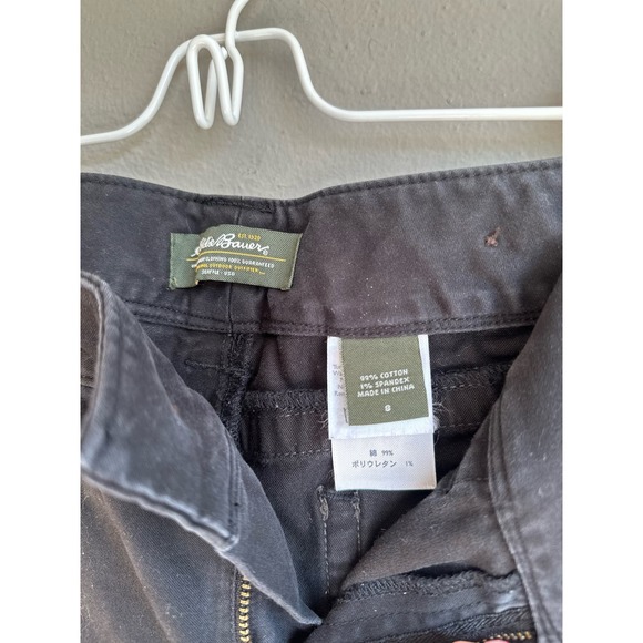 Eddie Bauer Womens Utility Pant Straight Relaxed Fit Stretch Canvas Black Size 8 - Picture 5 of 5